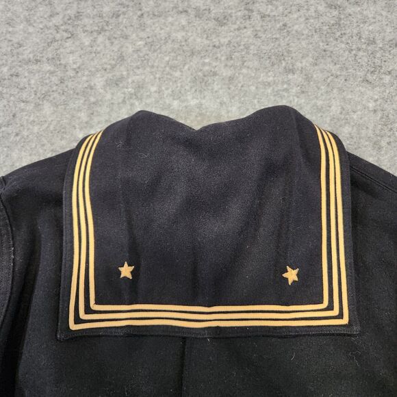 VTG US Navy Crackerjack Wool Uniform Top/Shirt Mens 34 Naval Clothing Factory - Picture 14 of 16